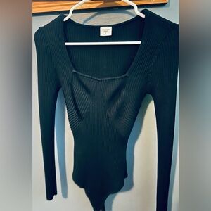 Abercrombie & Fitch Knit Sweater in Onyx Black